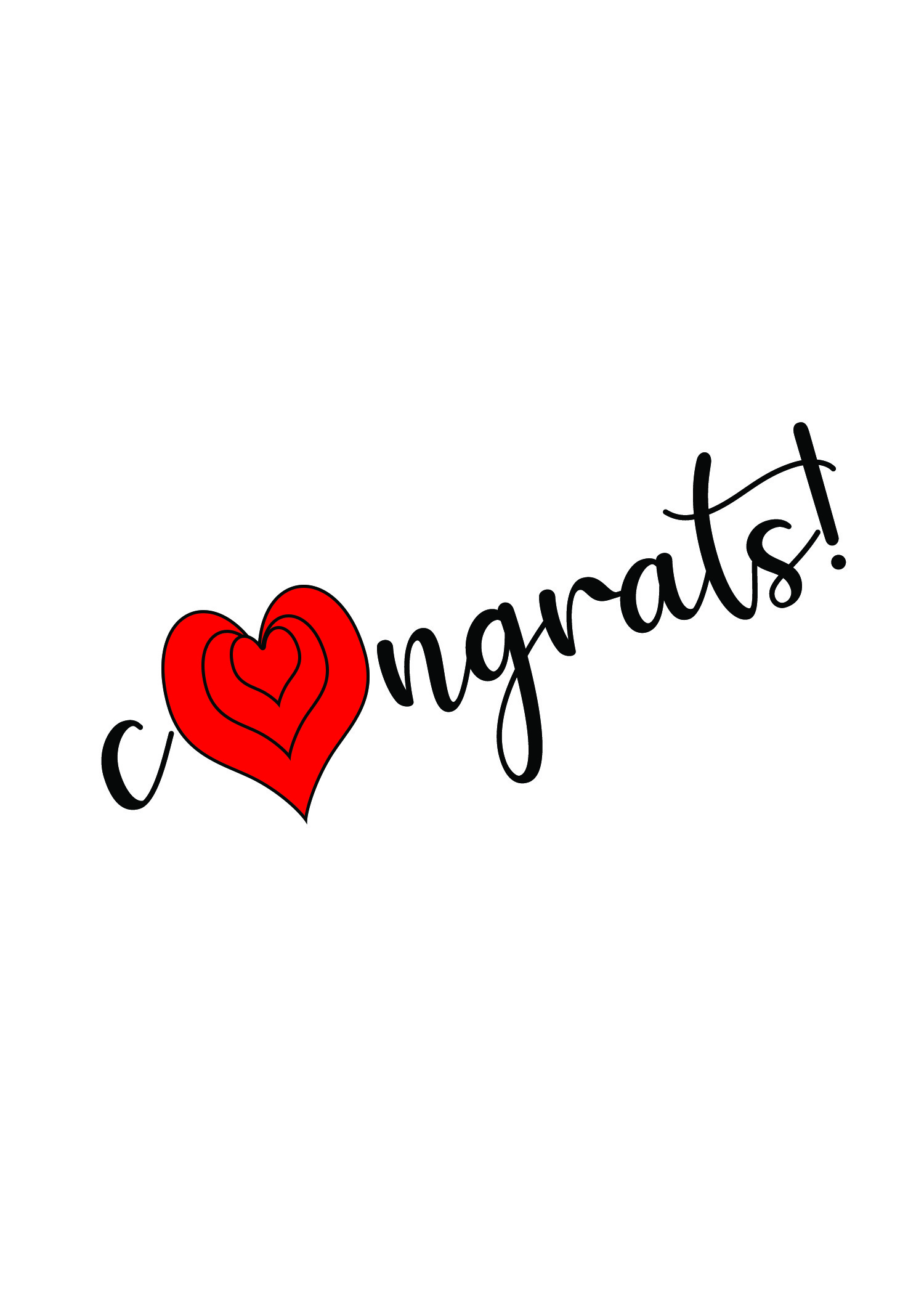 Handwritten Notes Congratulations